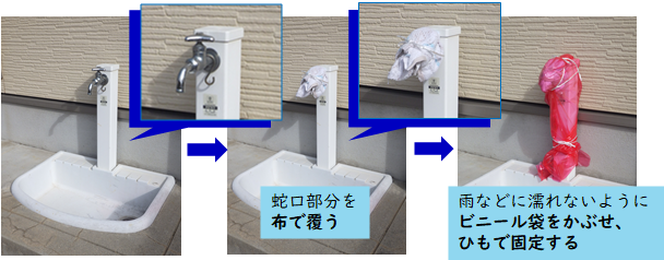 外水栓の凍結予防対策